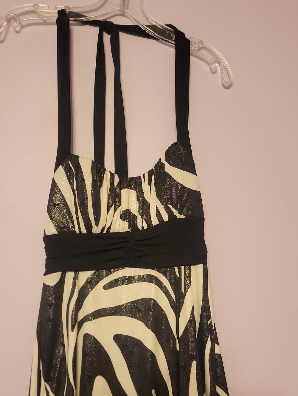 Xtraordinary Black and Cream Zebra-Print Girls One-Piece